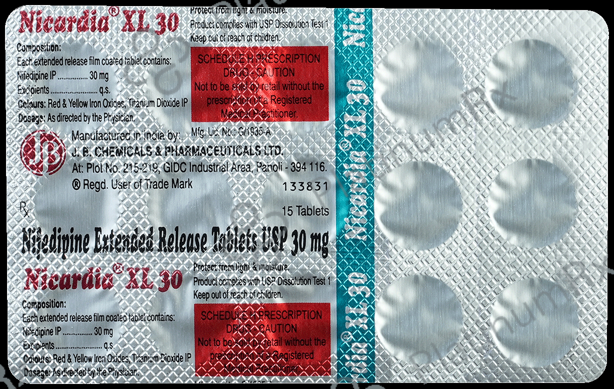 Nicardia XL 30mg Tablet ER 15s