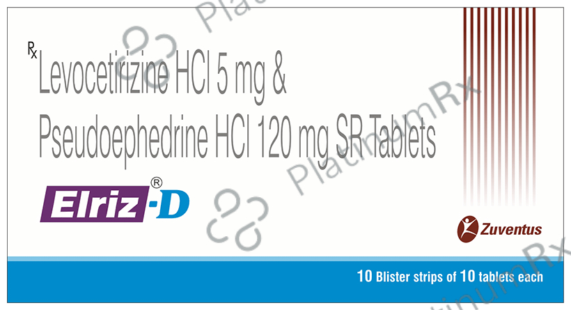 Elriz D 5/120mg Tablet SR 10s