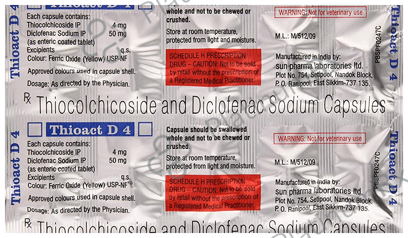 Thioact D 4/50mg Capsule 10s
