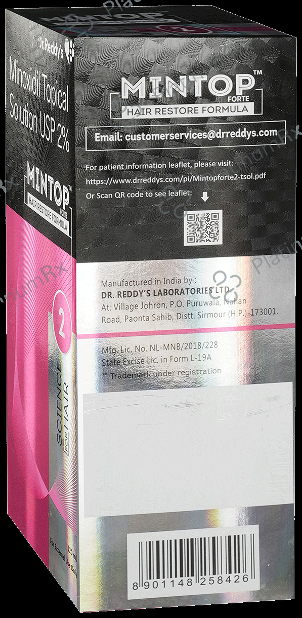 Mintop Forte 2% Hair Restore Formula 120ml