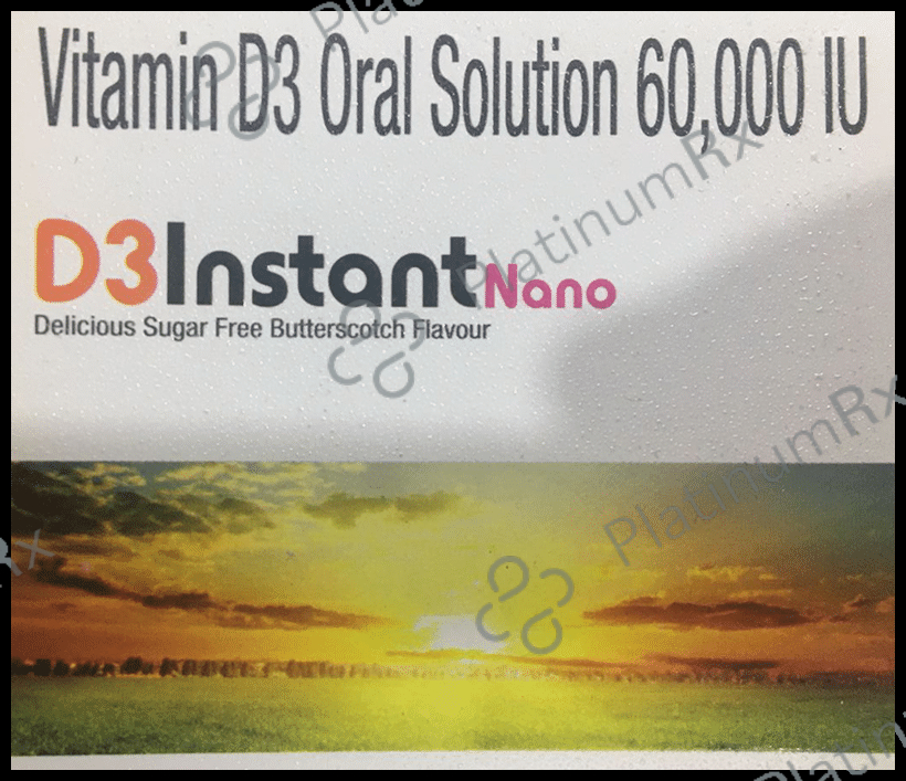D3 Instant Nano Oral Solution (5ml Each) Delicious Butterscotch Sugar Free