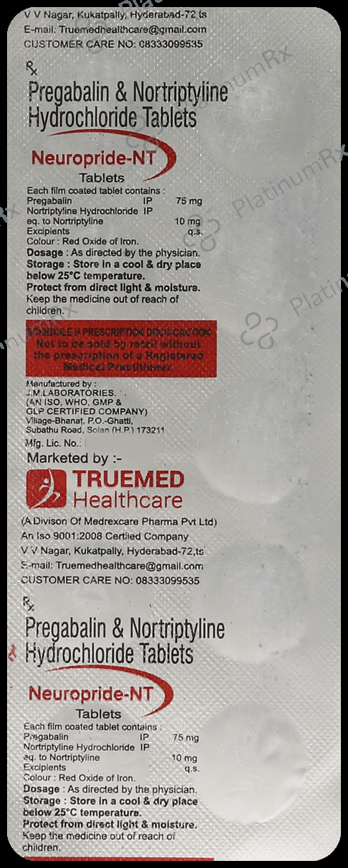 Neuropride NT 75mg/10mg Tablet