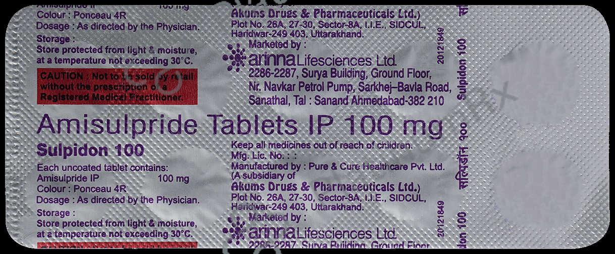 Sulpidon 100 Tablet