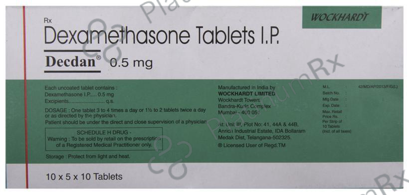 Decdan 0.5mg Tablet 10s