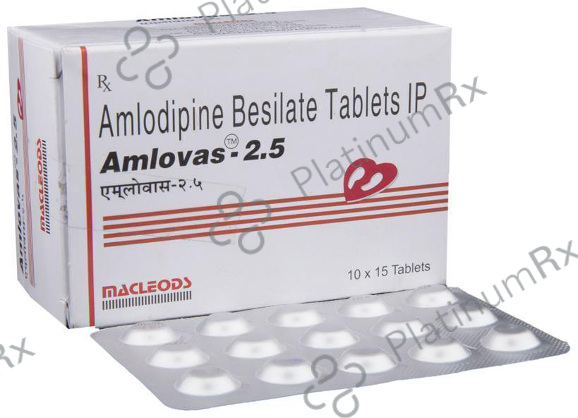 Amlovas 2.5mg Tablet 15s