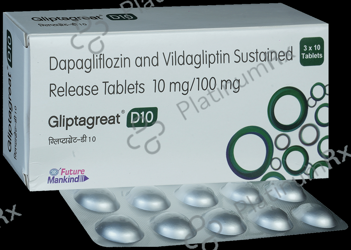 Gliptagreat D 10/100mg Tablet 10s