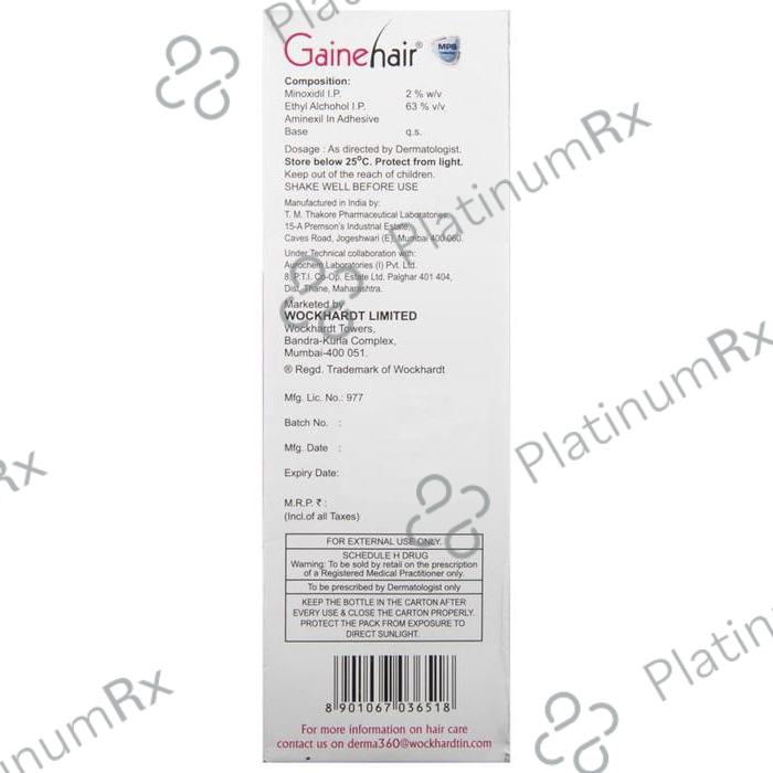Gainehair 2% Topical Solution