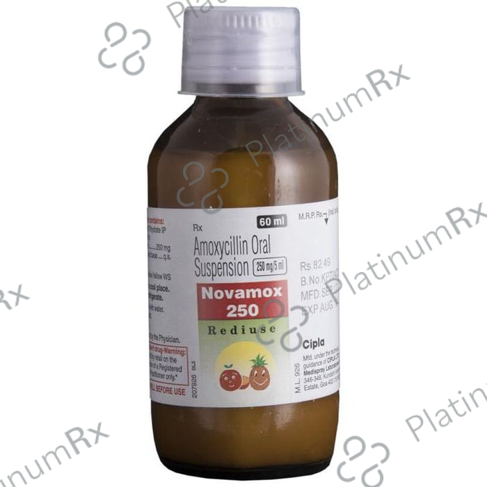 Novamox 250mg Rediuse Oral Suspension 30ml