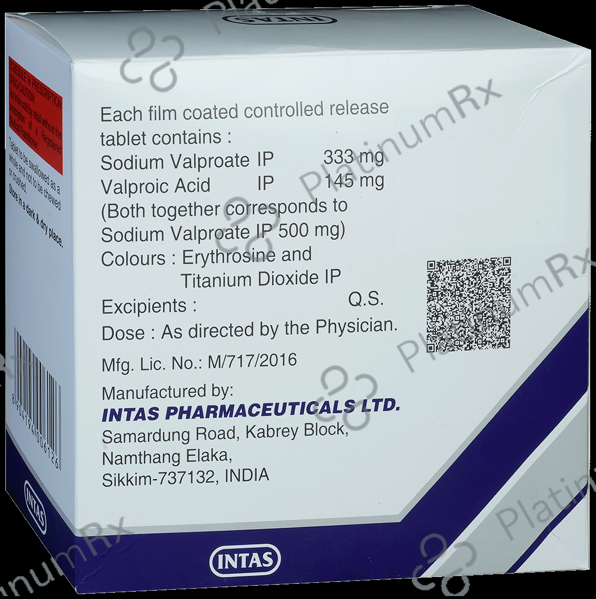 Valprol CR 333/145mg Tablet 15s