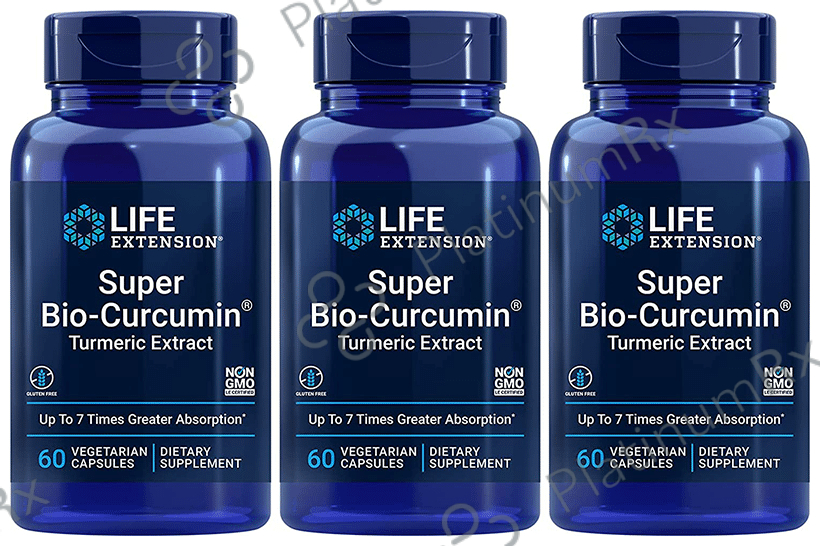 Life Extension Super Bio-Curcumin (60 Vegetarian Capsules Each)