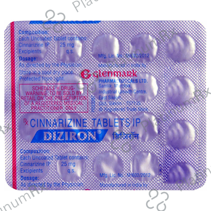 Diziron 25mg Tablet 20s