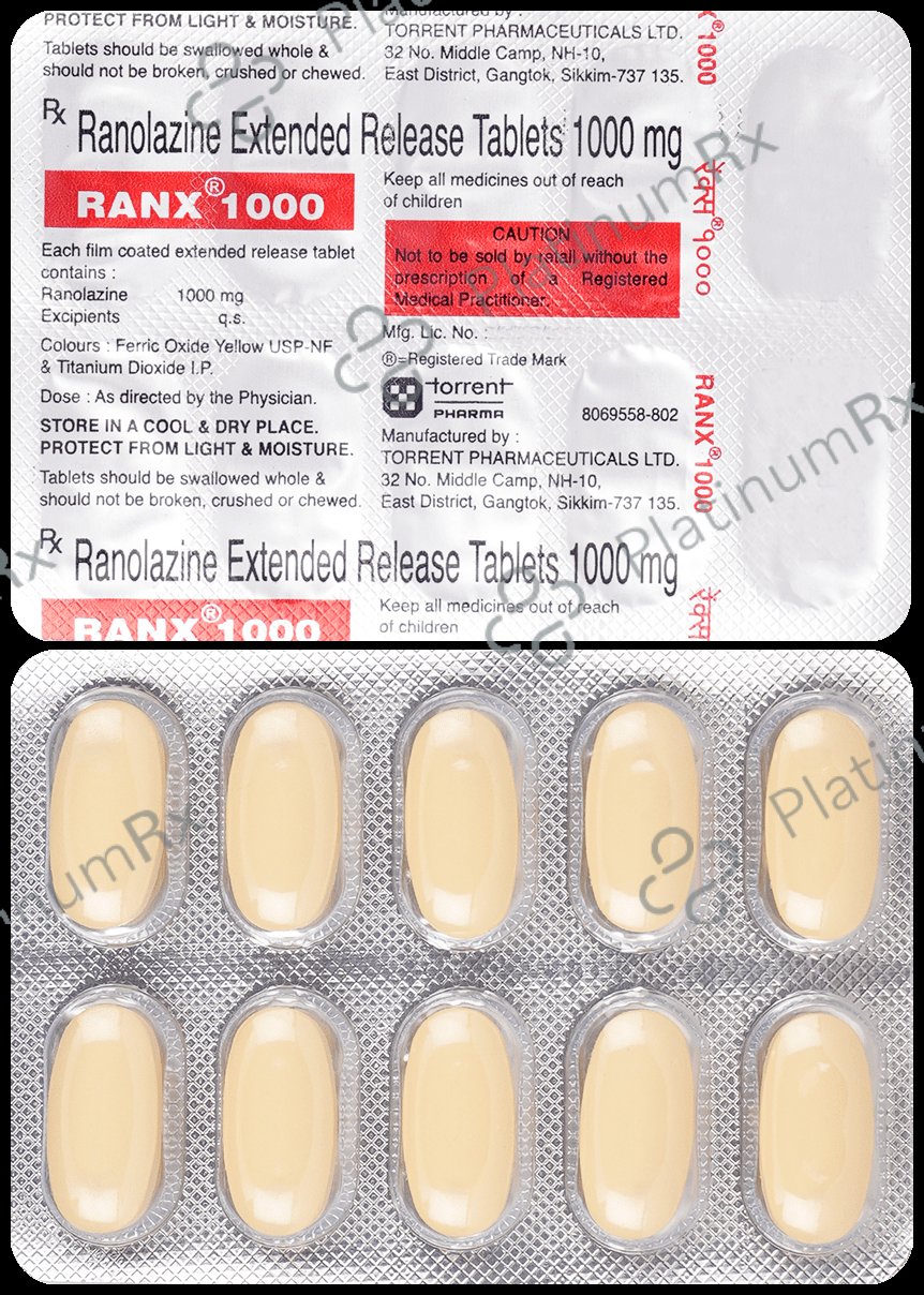 Ranx ER 1000mg Tablet 10s