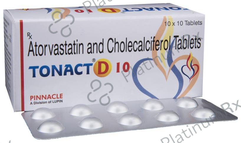 Tonact D 10 10/1000IU Tablet 10s