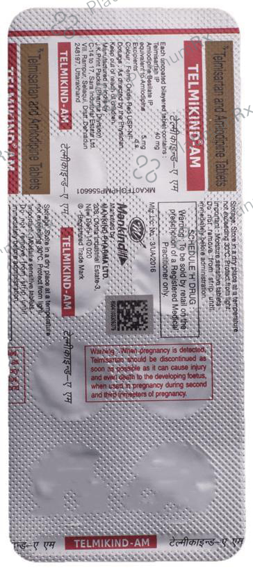 Telmikind AM 5/40mg Tablet 10s