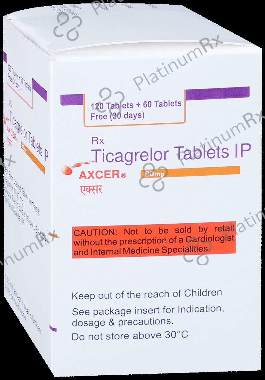 Axcer 90mg Tablet 180s