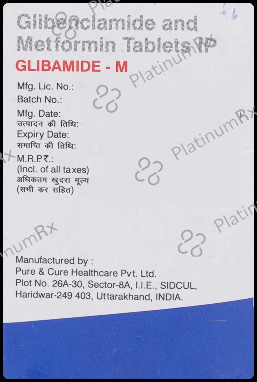 Glibamide M 5mg/500mg Tablet