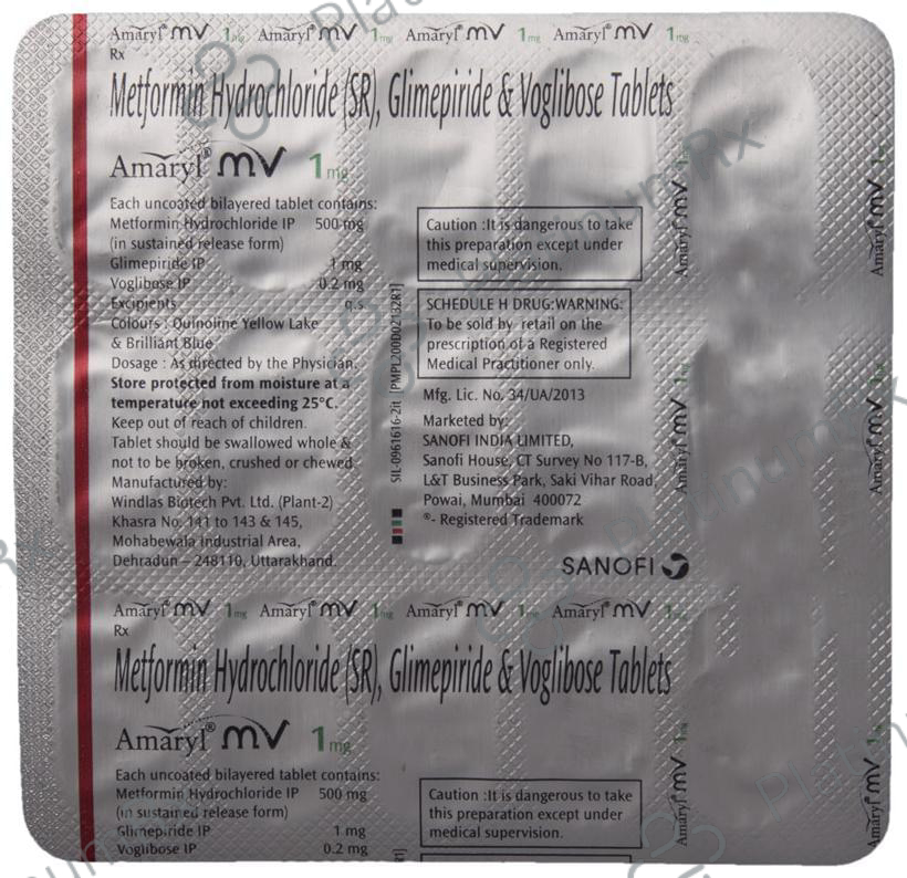 Amaryl MV Tablet SR 15s