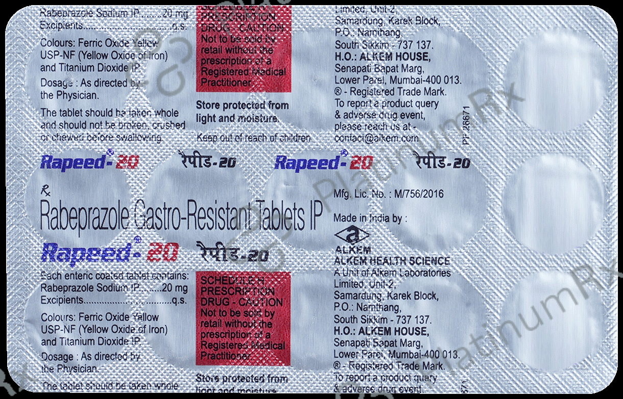 Rapeed 20mg Tablet 15s