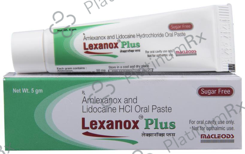 Lexanox Plus Oral Paste Sugar Free 5gm
