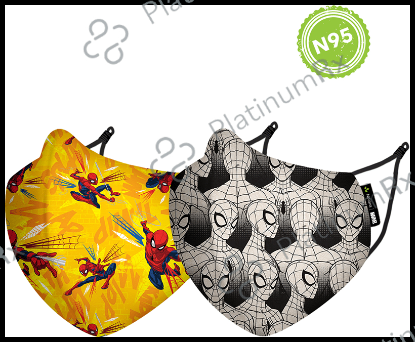 Nirvana Marvel N95 Face Covering Mask Small Peter Tingle & Zap