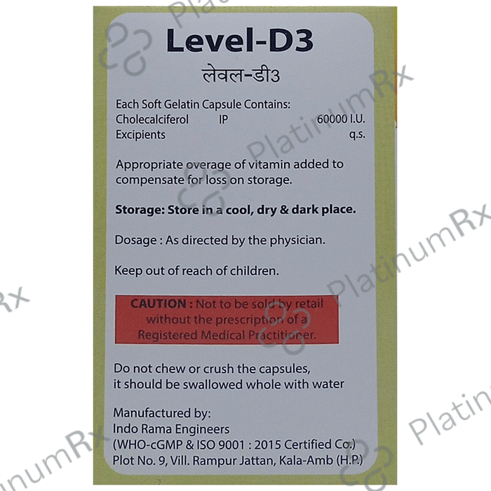 Level-D3 Softgel Capsule