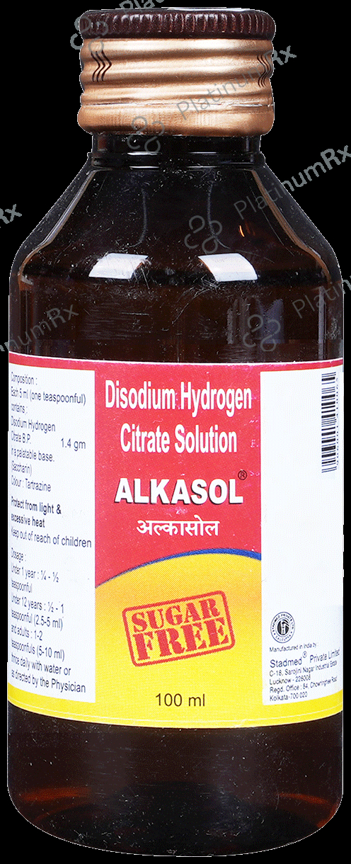 Alkasol Oral Solution Sugar Free 100 Oral Solution