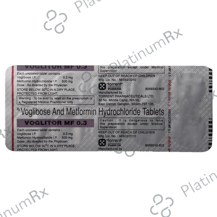 Voglitor MF 0.3 500/0.3mg Tablet 10s