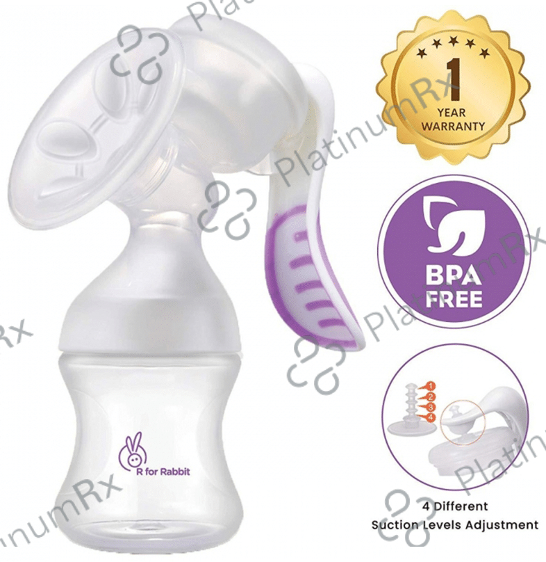 R for Rabbit First Feed Manual Breast Pump Purple