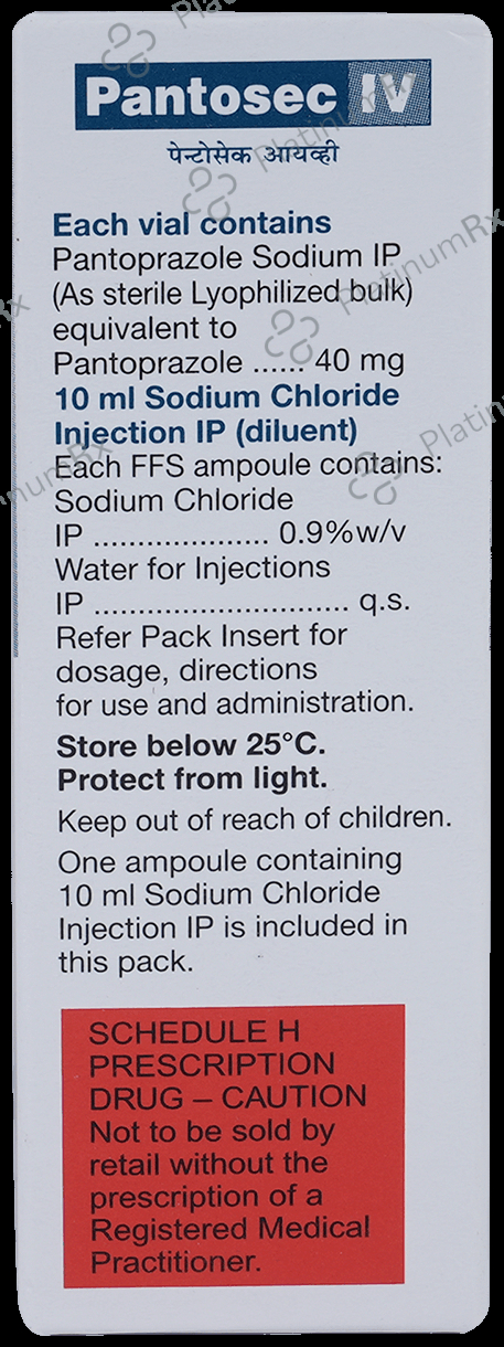 Pantosec IV Injection 1s