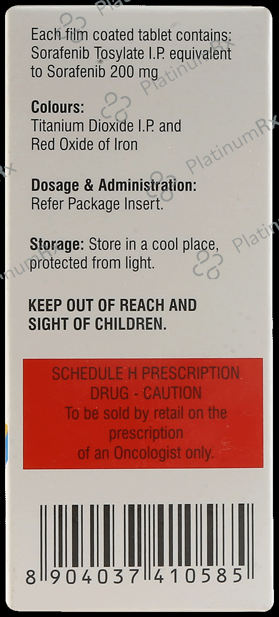 Sorafenat 200mg Tablet