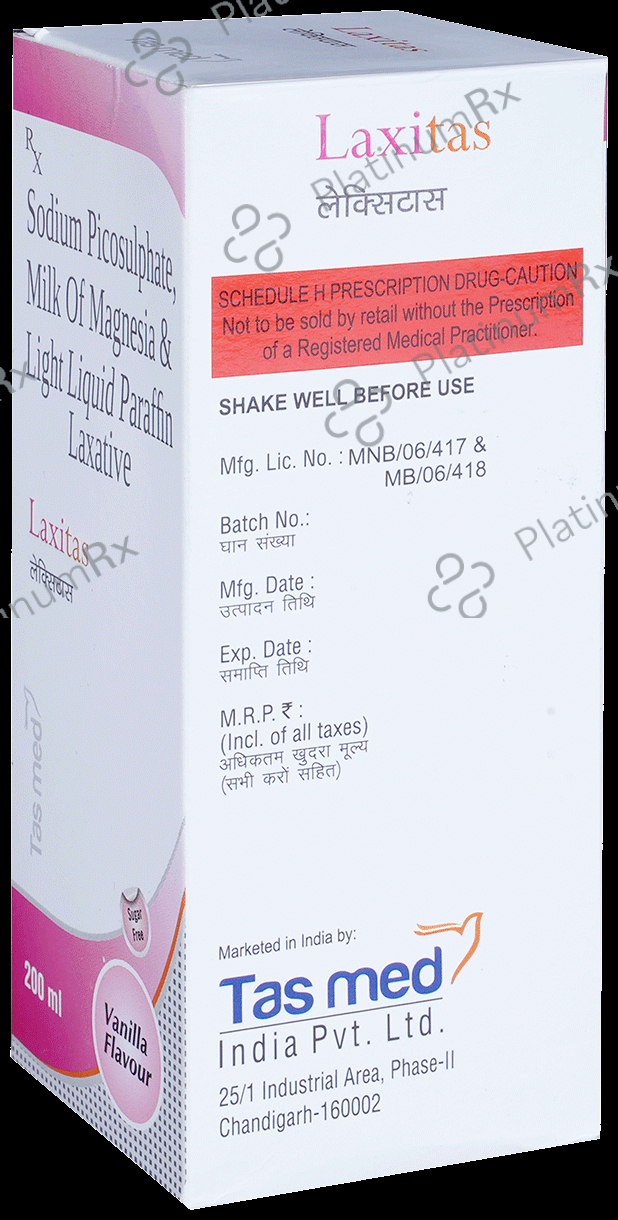 Laxitas Laxative Vanilla Sugar Free