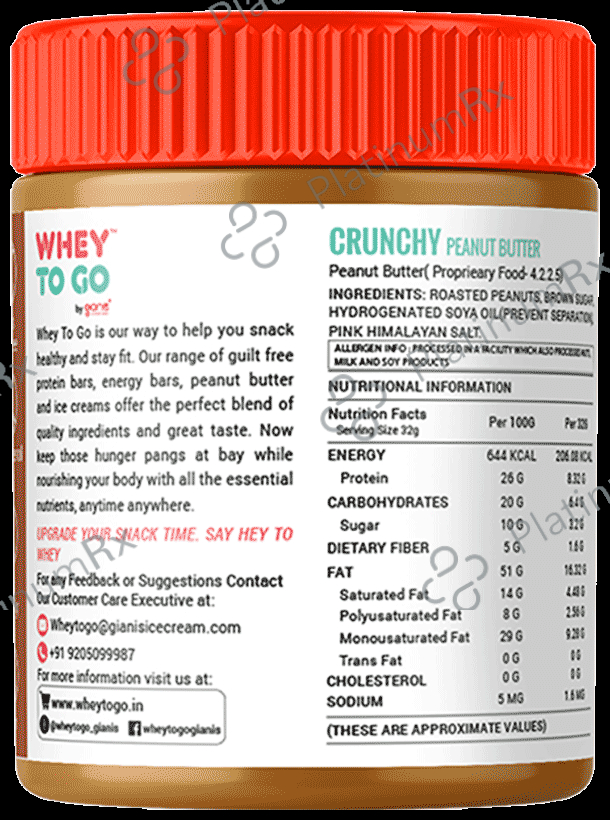 Whey To Go Original Peanut Butter Crunchy