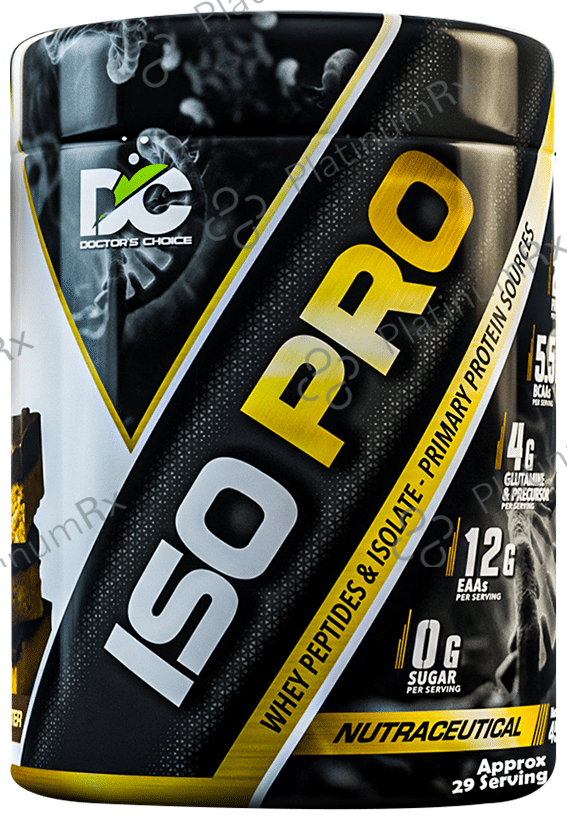 DC Doctor's Choice Iso Pro Whey Peptide & Isolate Powder Chocolate Peanut Butter 900 gm