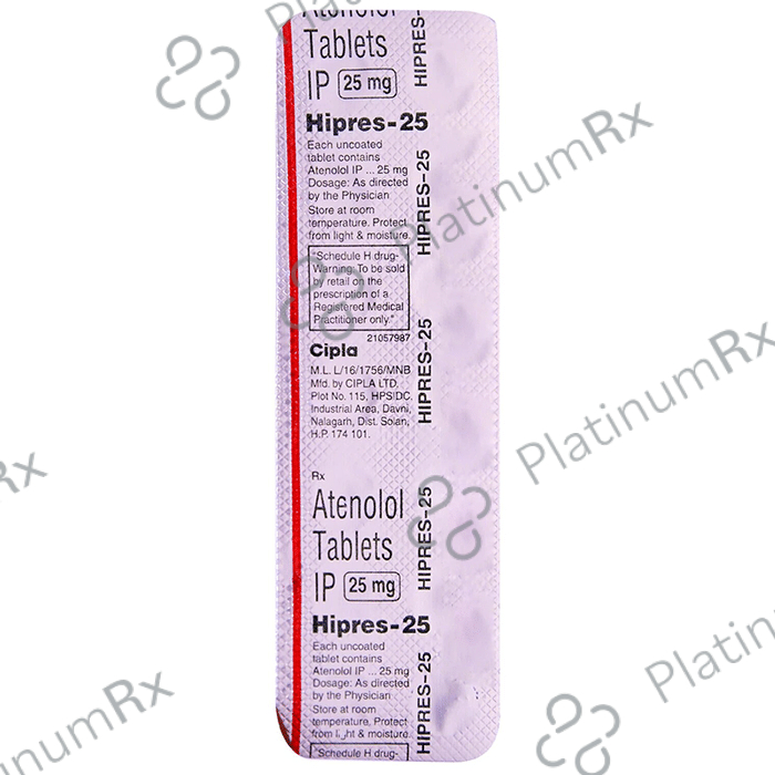 Hipres 25mg Tablet 14s