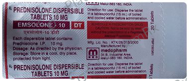 Emsolone 10 DT Tablet