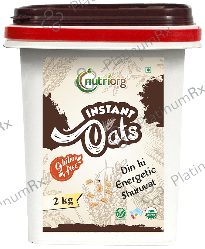 Nutriorg USDA Certified Gluten Free Instant Oats 2 kg