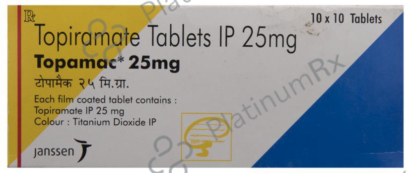 Topamac 25mg Tablet 10s
