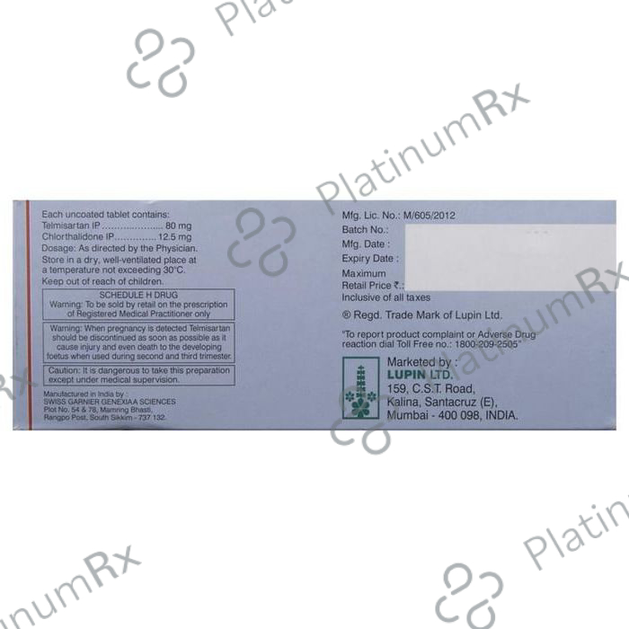 Telista CH 12.5/80mg Tablet 10s