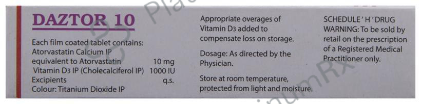 Daztor 10mg/1000IU Tablet 10s