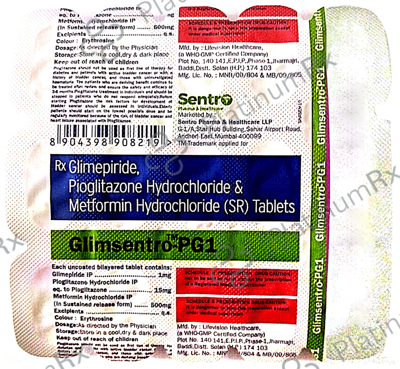 Glimsentro-PG1 Tablet SR
