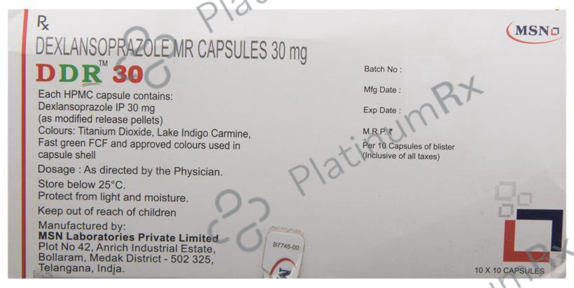DDR 30mg Capsule MR 10s