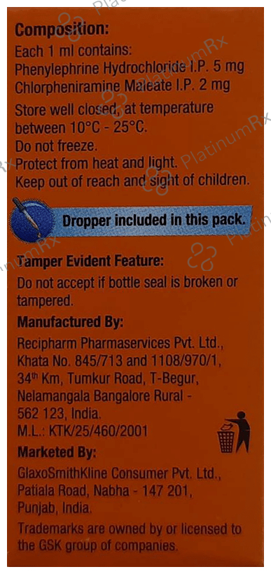 T Minic 2/5mg Oral Drops Orange 15ml