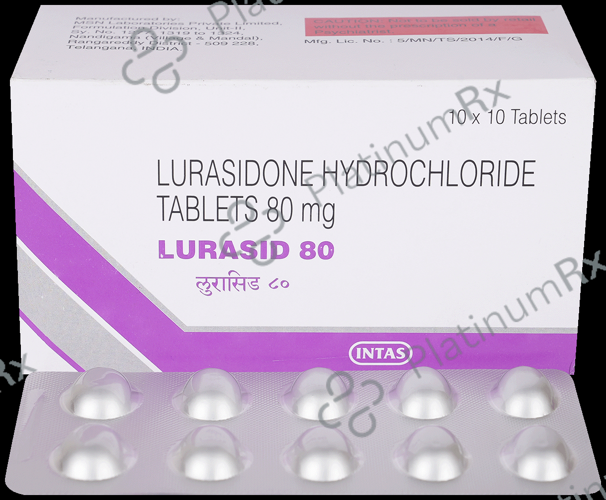 Lurasid 80mg Tablet 10s