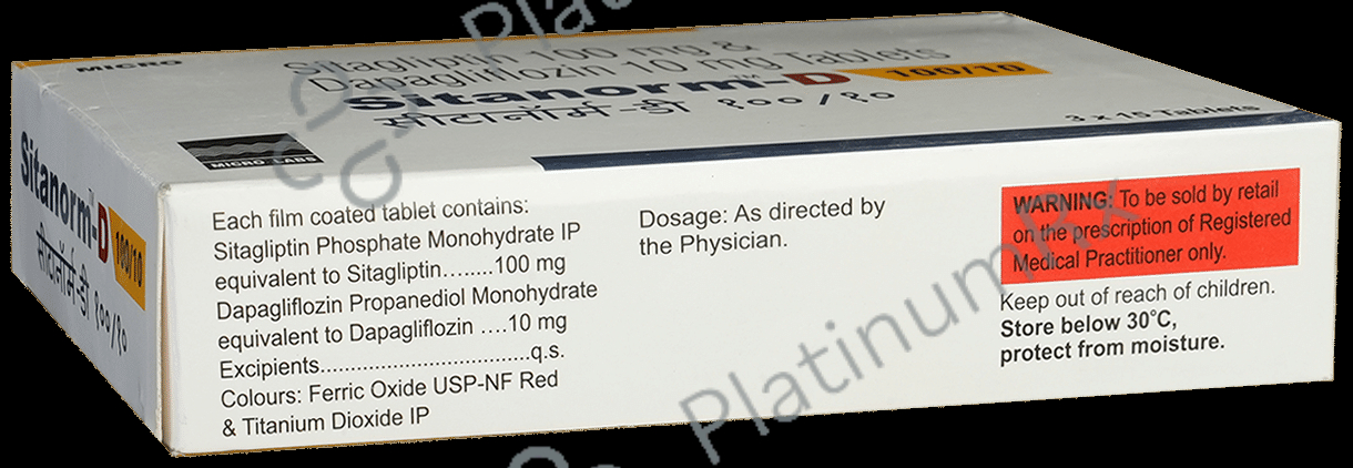Sitanorm D 10/100mg Tablet 15s