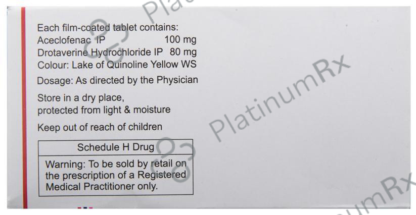 Zerodol Spas 100/80mg Tablet 10s