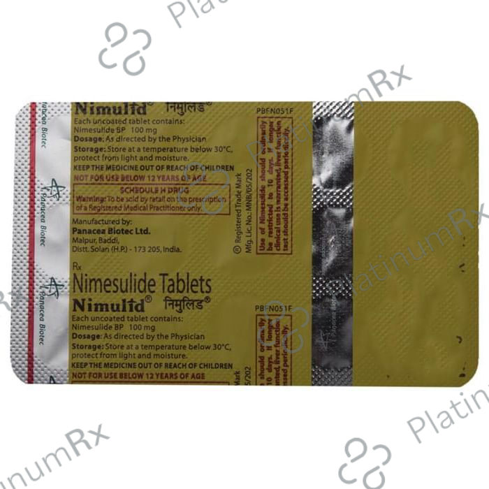 Nimulid 100mg Tablet 15s