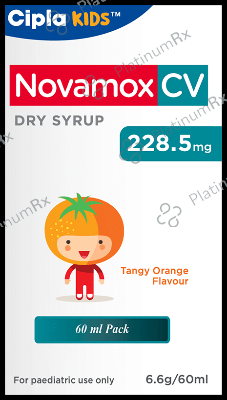 Novamox CV 200/28.5mg Dry Syrup 60ml