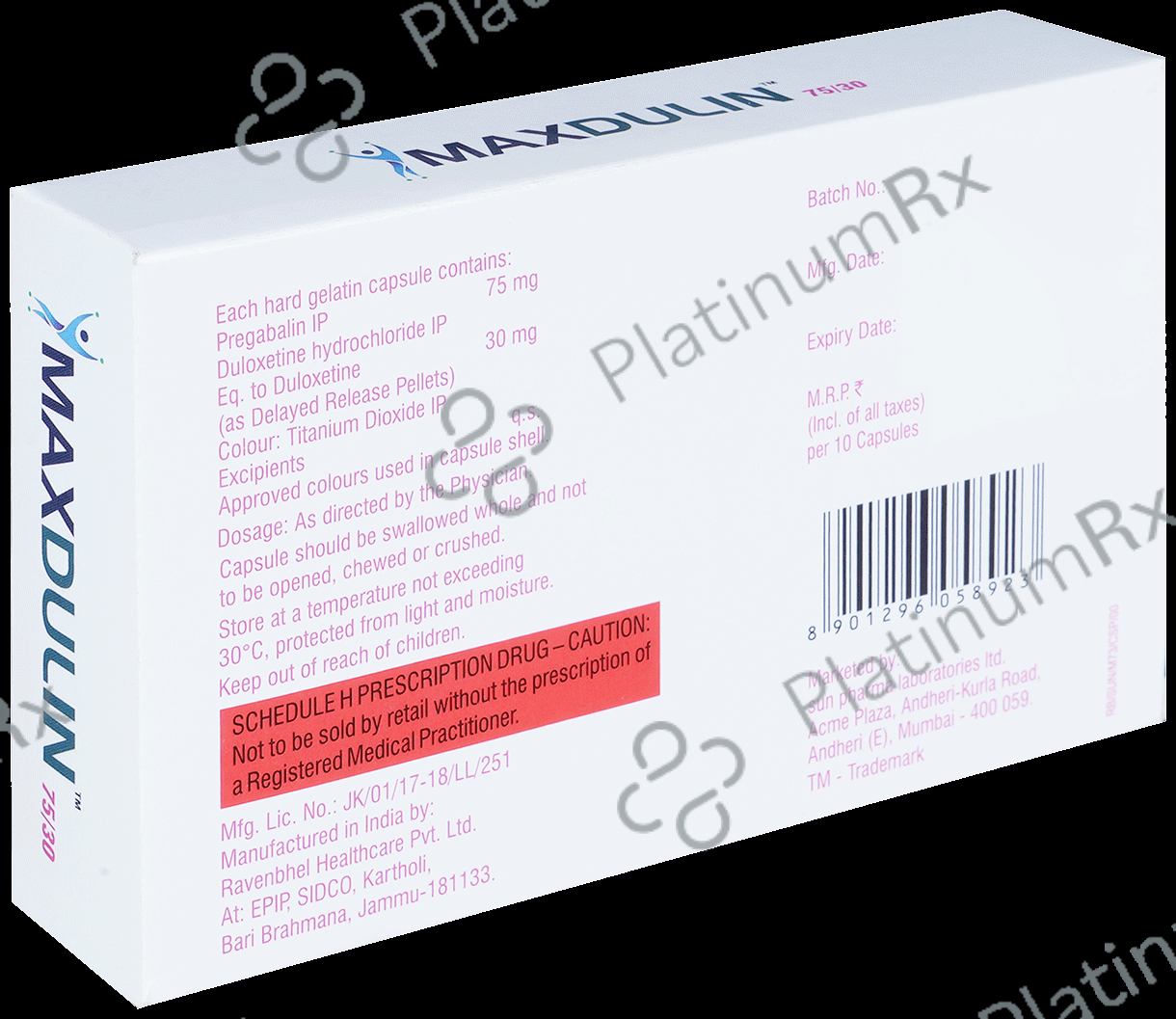 Maxdulin 75/30 Capsule DR