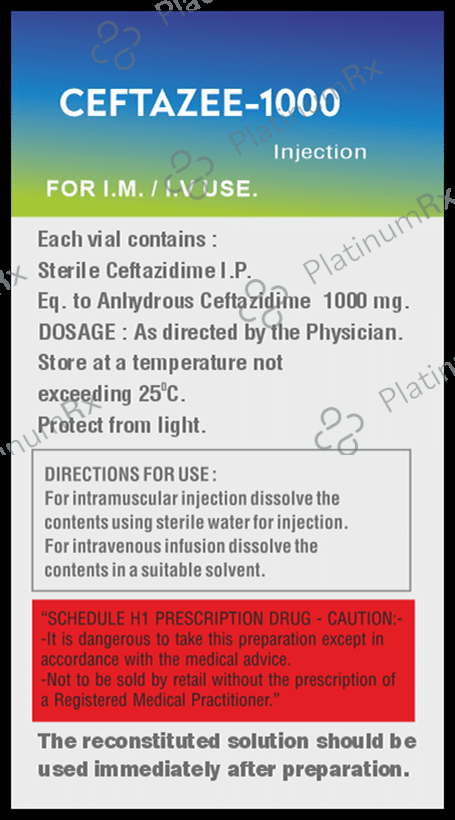 Ceftazee 1000 Injection
