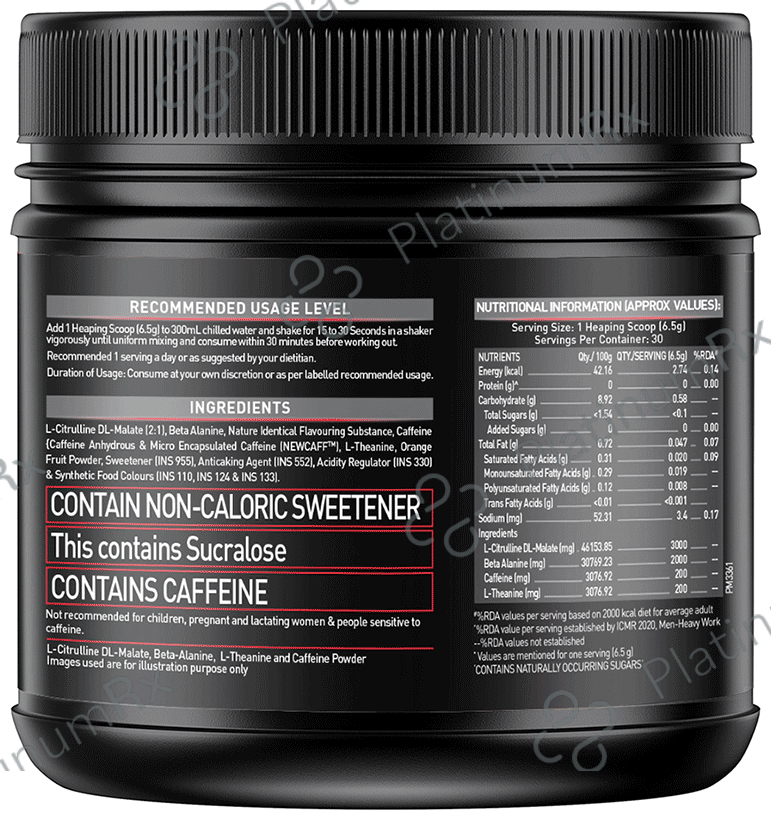 MuscleBlaze MB Pre-Workout 200 Xtreme Powder Rola Cola 200 gm